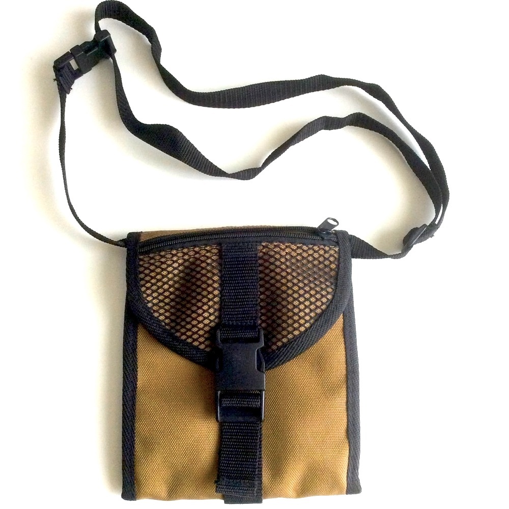 BASS Crossbody Canvas Travel Wallet Passport Large Document Compartment 7”x 6”